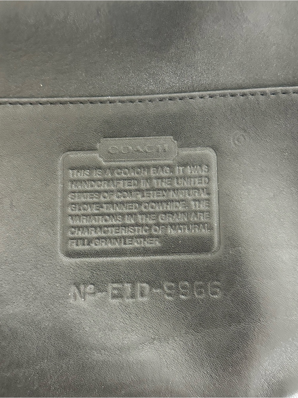 Coach Vintage Large Legacy Zip Bag (Black) - Picture 9 of 9